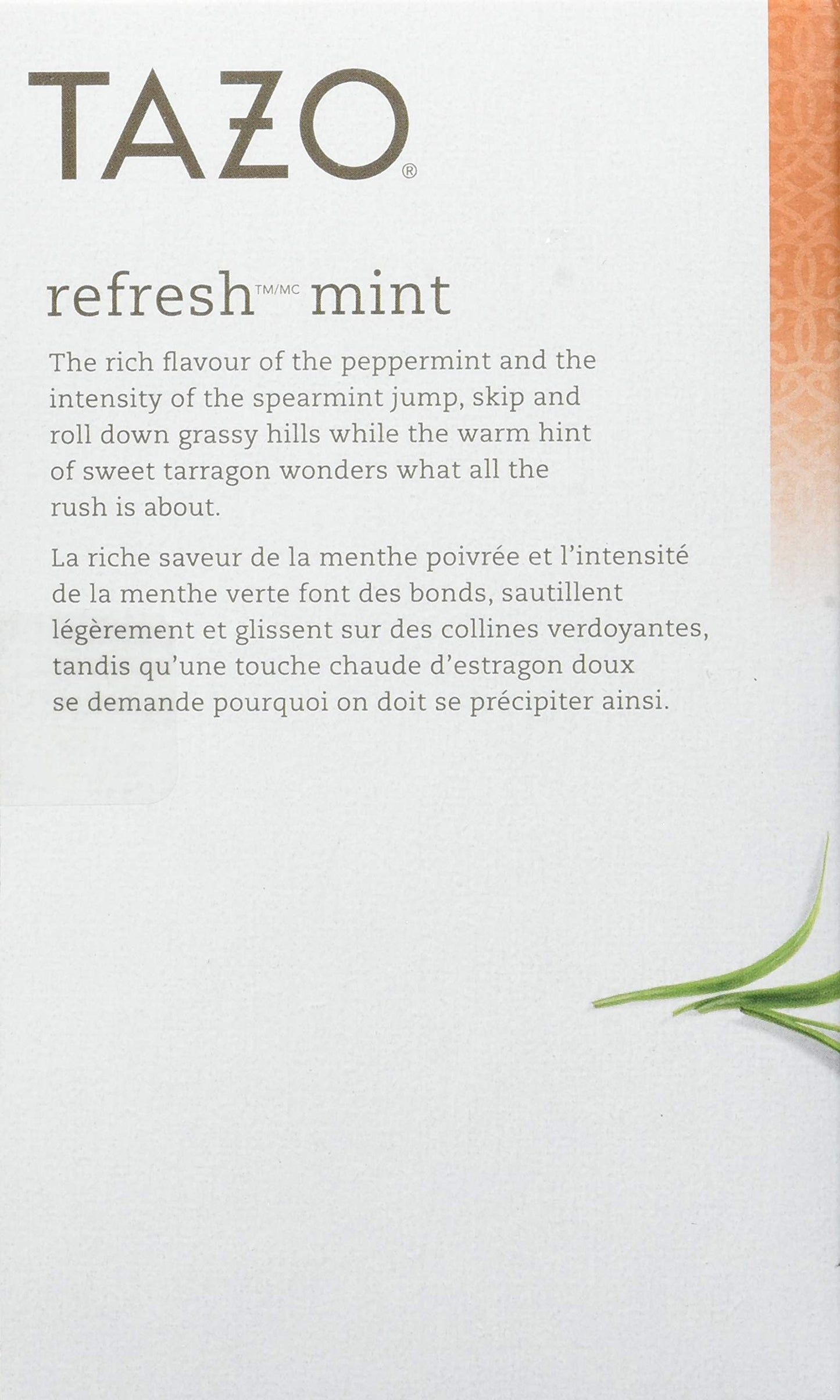 Tazo Refresh Tea Bag, 20 Ct