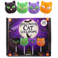 Sweetzo Halloween Cat Lollipops, Assorted Fruit Flavored, Individually Wrapped, 24 Count, 15.6 cm x 6.2 cm x 17.9 cm