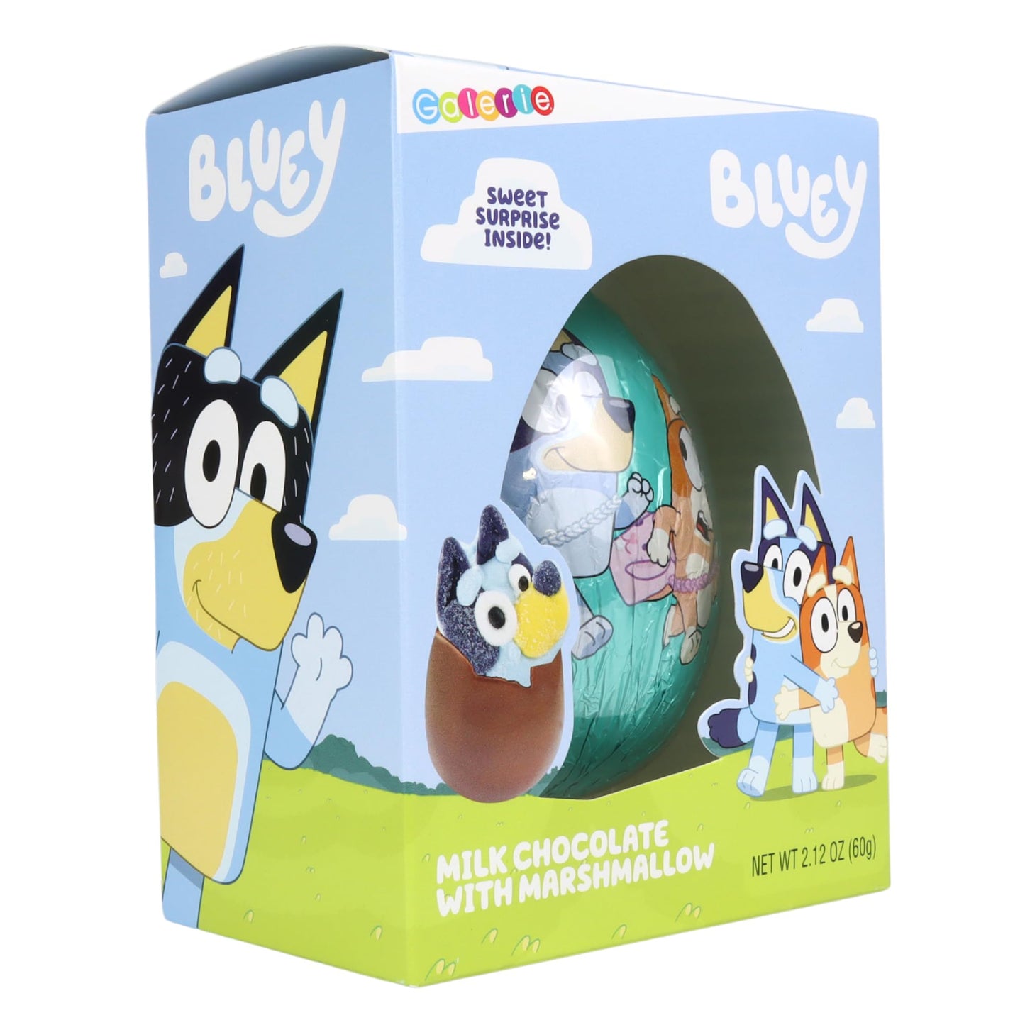 Galerie Milk Chocolate Easter Egg with Marshmallow, 2.12 oz, Perfect for Gift Baskets