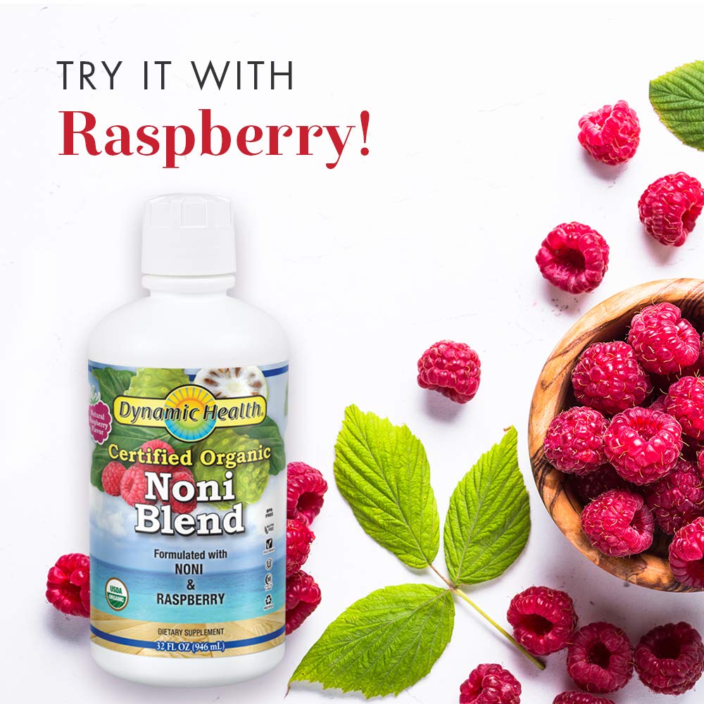 Dynamic Health Organic Noni Juice - 100% Juice, Vegan, Gluten Free, Non-GMO, 16 Fl Oz, Model 10154