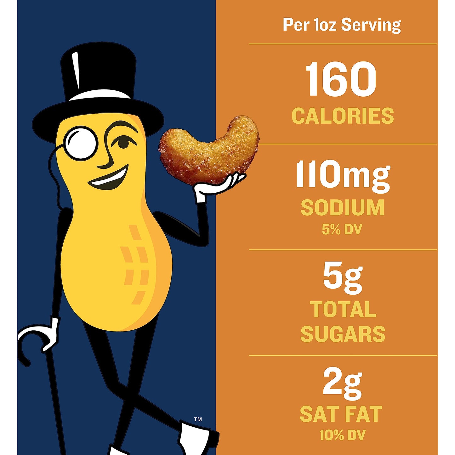 PLANTERS Deluxe Honey Roasted Whole Cashews, Plant-Based Protein, 3 Oz Bag, Pack of 12