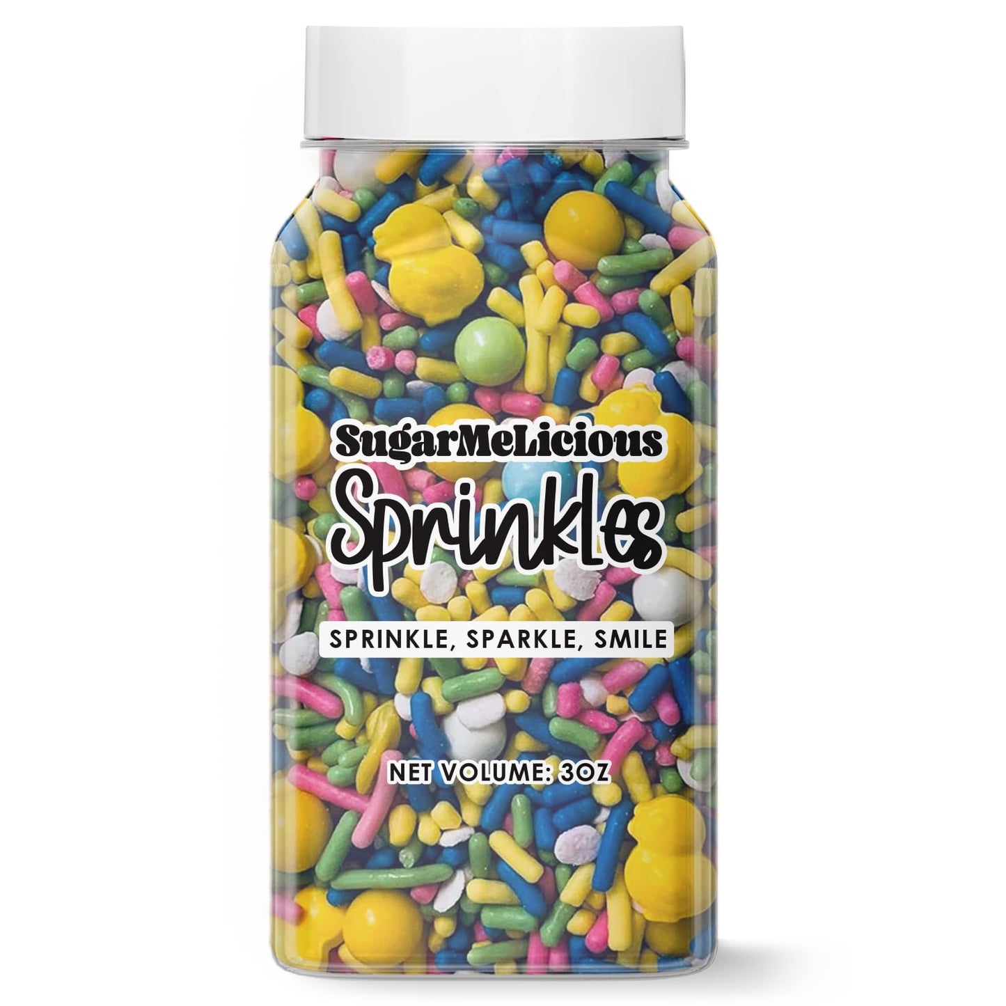 SugarMeLicious Yellow Ducky Youre The One Confetti Sprinkles, Cake, Cookies, Donut, Cakepop Toppings (3 Ounce)