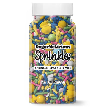 SugarMeLicious Yellow Ducky Youre The One Confetti Sprinkles, Cake, Cookies, Donut, Cakepop Toppings (3 Ounce)
