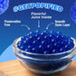 BOBAVIDA Popping Boba Pearls - Blue Raspberry Flavor, 12 Pouches, Sweet & Tart, Fun for Drinks & Desserts