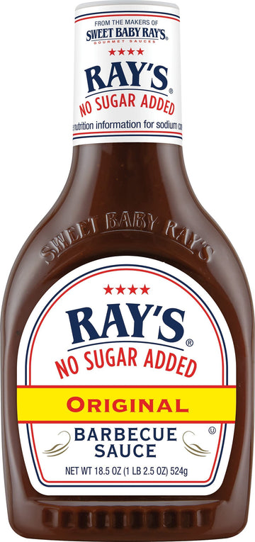 Sweet Baby Ray'S Barbecue Sauce No Sugar Added, Original, 18.5 Oz (Pack Of 1)