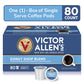 Victor Allens Coffee Donut Shop Blend Medium Roast 80 Count Single Serve Pods for Keurig K-Cup malt-inspired Brown