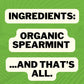 FreshJax Organic Spearmint Spice - 2 Ounce BPA-Free Bottle