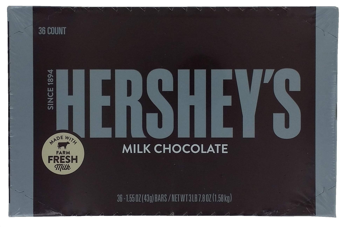 Hershey Milk Chocolate 1.55 Oz, 36/Box