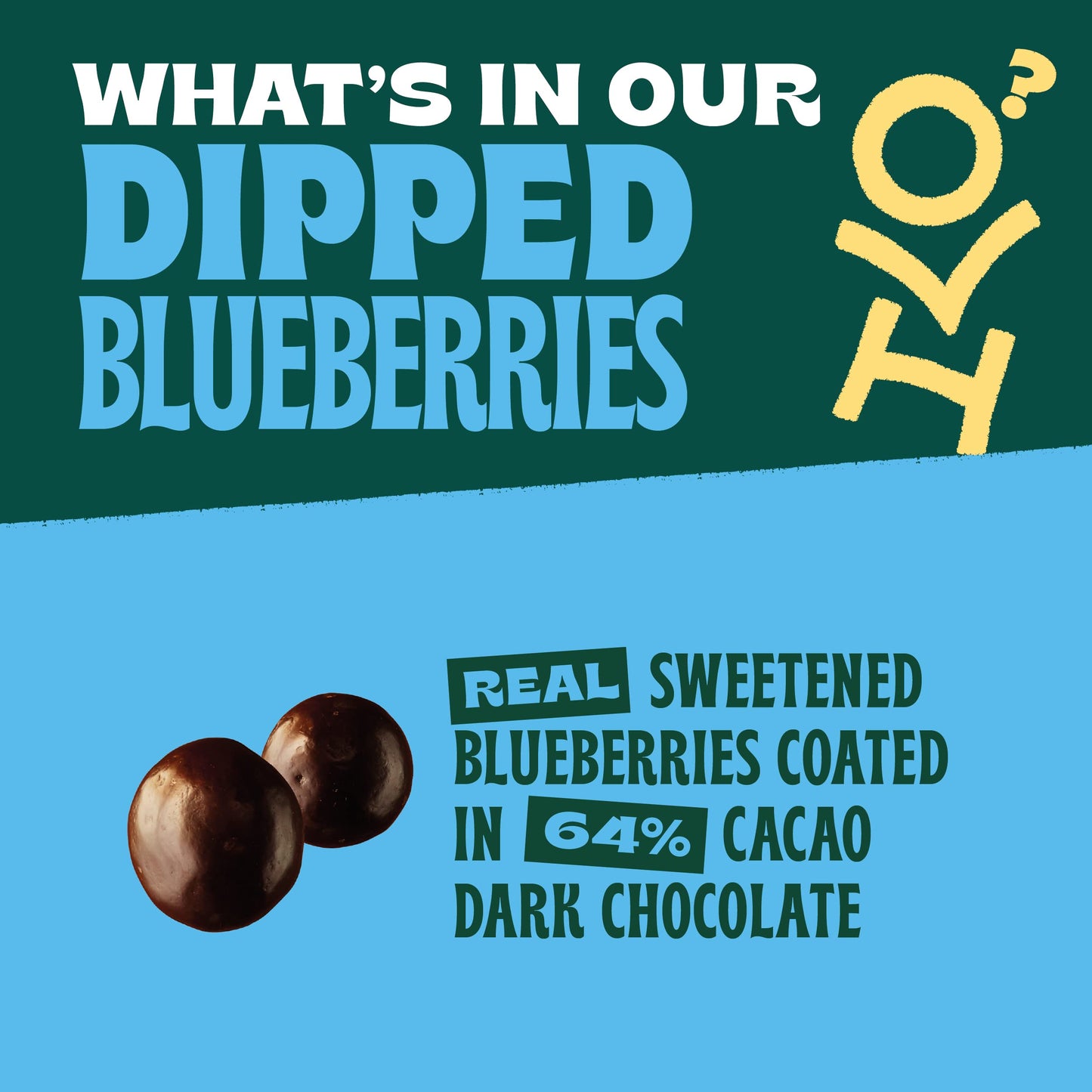 Orchard Valley Harvest Dark Chocolate Dipped Blueberries, 8 Oz (Pack Of 1), Made With Real Sweetened Blueberries, Gluten Free, N