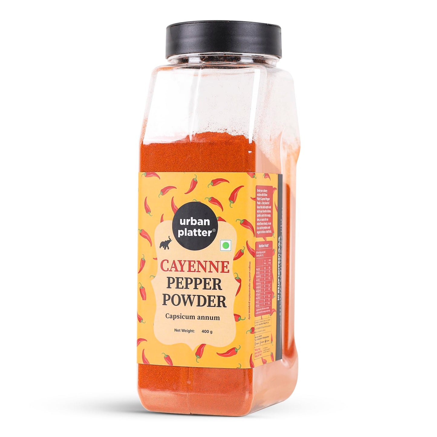 Urban Platter Cayenne Red Pepper Powder, [Spicy & Smoky Pepper Powder] (400G)