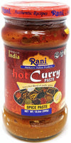 Rani Curry Paste HOT (Spice Paste) 10.5oz (300g) Glass Jar ~ No Colors | All Natural | NON-GMO | Vegan | Gluten Free | Indian Or