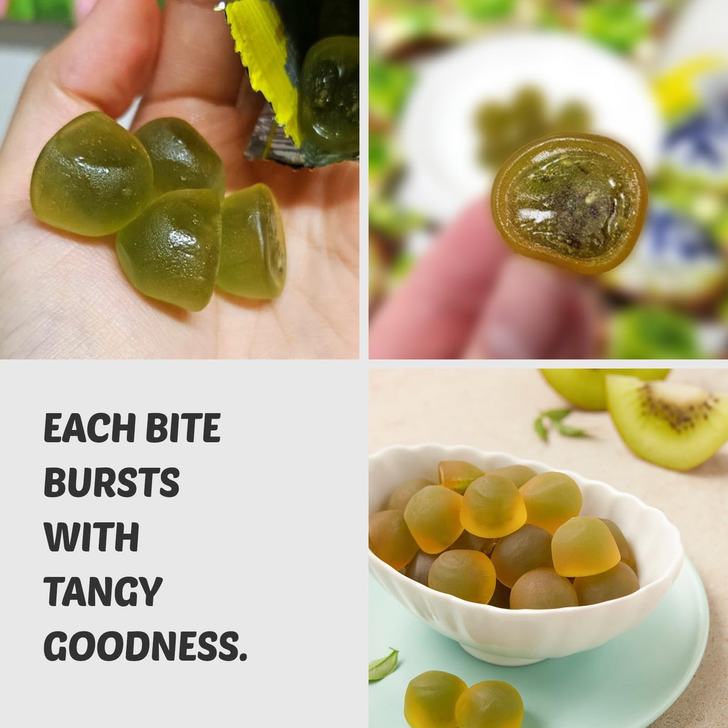 COELO Peelable Kiwi Gummy Candy - 67g x 3 Packs - Chewy Fruity Jelly   - Korean Snack