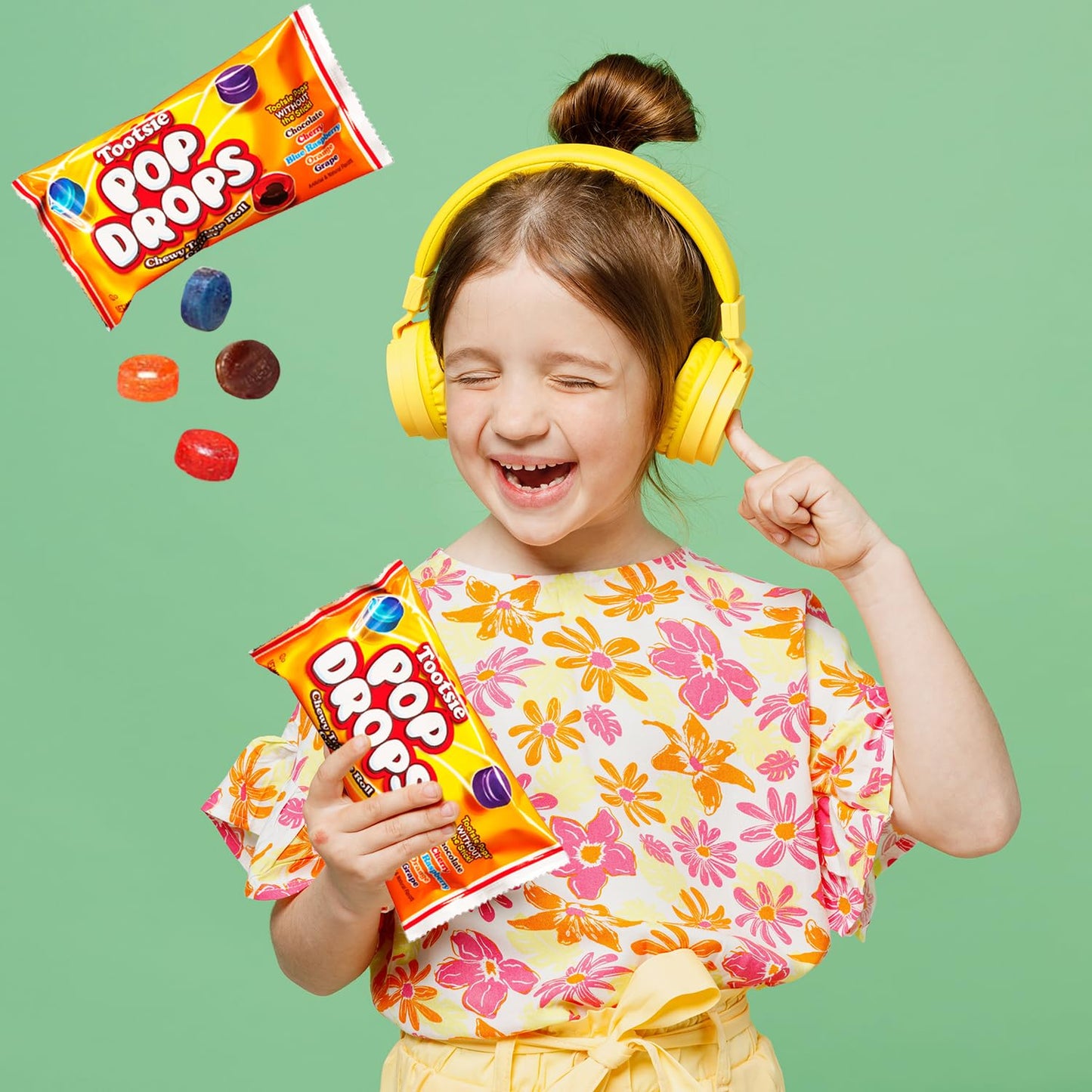 Fruidles Pop Drops With Chewy Roll Center, Party Favor, 2.25 Oz Bag (12-Pack)