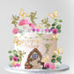 Lxasiy 39Pcs Fairy Cake Toppers Fairy Cake Decoration Pink Mushroom Door Butterfly Flowers Cake Decoration Fairy Garden Topper F