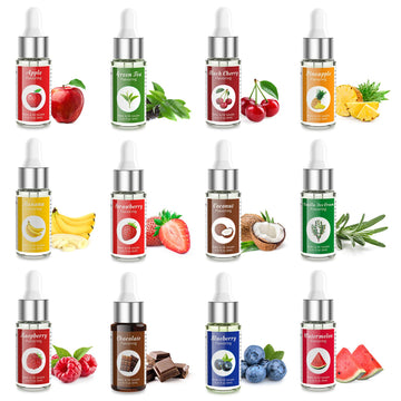Nomeca Food Flavoring Oil, Candy Flavors Strawberry Chocolate Vanilla Flavoring Extract for Baking Cooking and Lip Gloss Making,