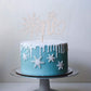 Rssta i Snowflake Cake Topper Glitter First Birthday Decorations W 5.8 H 8.2 Silver Design 2 Model xm139-silver