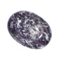 Lepidolite Palm Stone - Pocket Massage Worry Stone For Natural Body Chakra Balancing, Reiki Healing And Crystal Grid