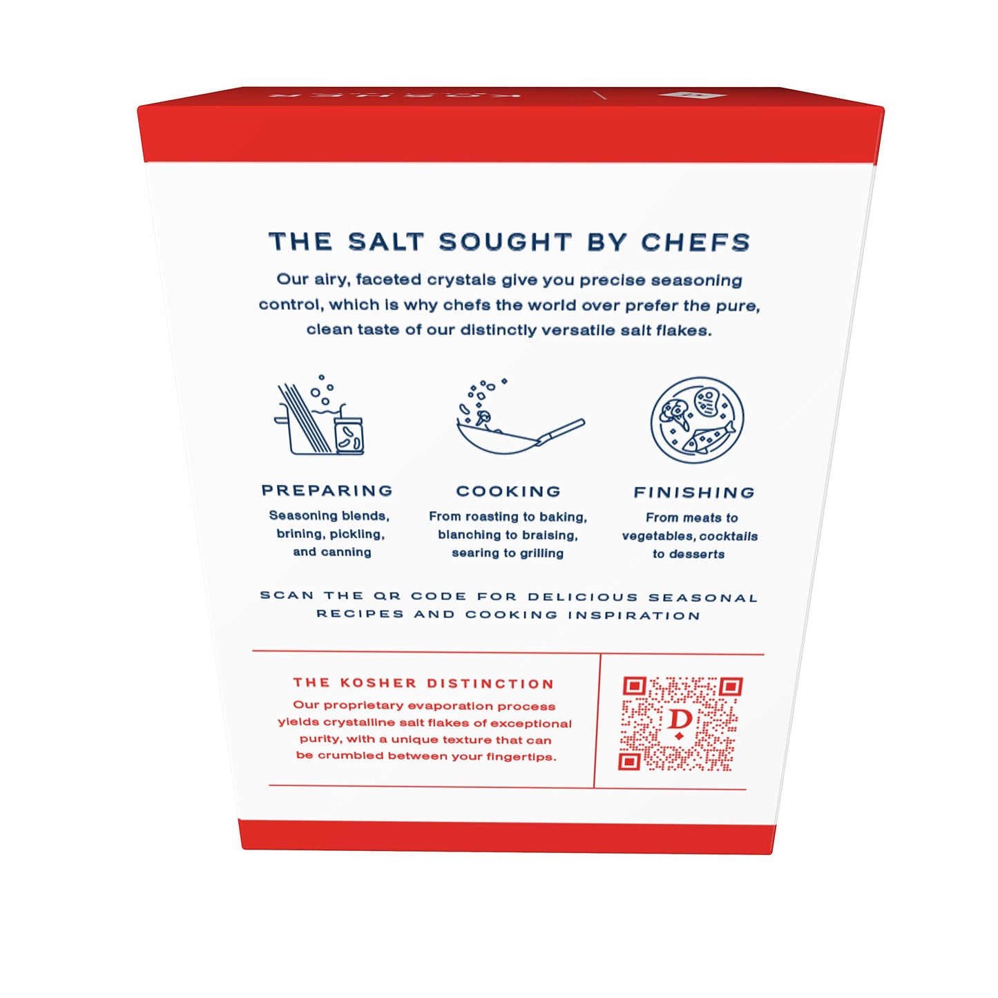 Diamond Crystal Kosher Salt Flakes - Full Flavor, No Additives - Pure and Natural Since 1886-1 Pound Box