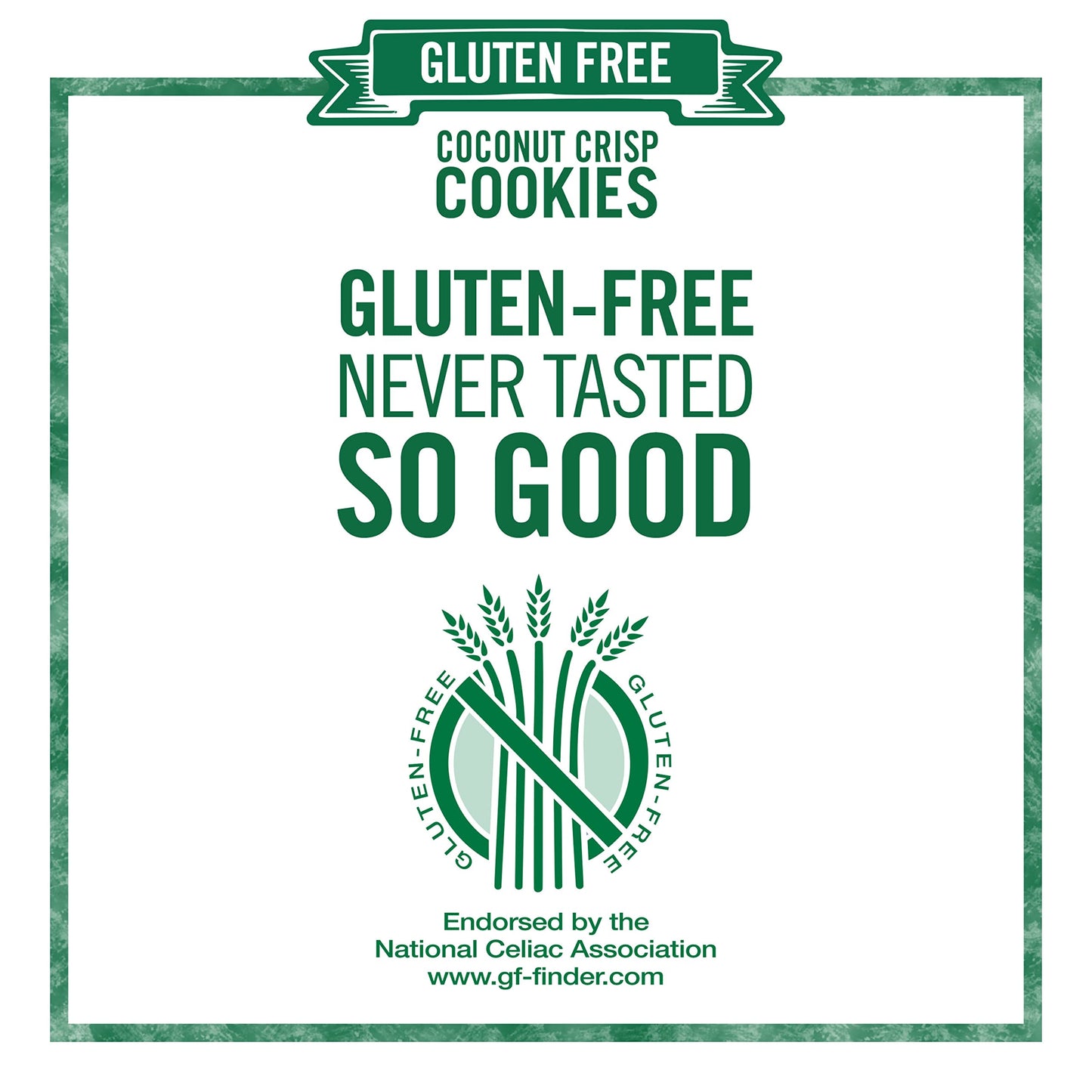 Tate'S Bake Shop Gluten Free Coconut Crisp Cookies, Gluten Free Cookies, 7 Oz