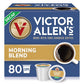 Victor Allens Coffee Decaf Morning Blend Light Roast Single Serve Pods 80 Count Brown