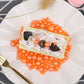 Orange Sprinkles For Cake Decorating, 120G/4.23Oz Edible Orange Pearl Sprinkles Mix, Sugar Candy Pearls For Baking, Cookie Decor