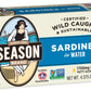 Season Sardines in Water - Wild Caught Fish, 22g of Protein, Keto Snacks, More Omega 3's Than Tuna, High in Calcium, Canned Sard
