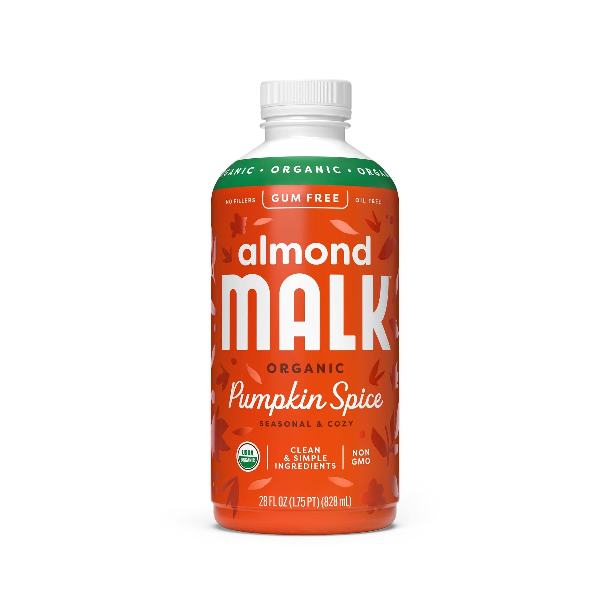MALK Organic Pumpkin Spice Almond Milk - 28 fl oz - Non GMO - Clean, Simple Ingredients