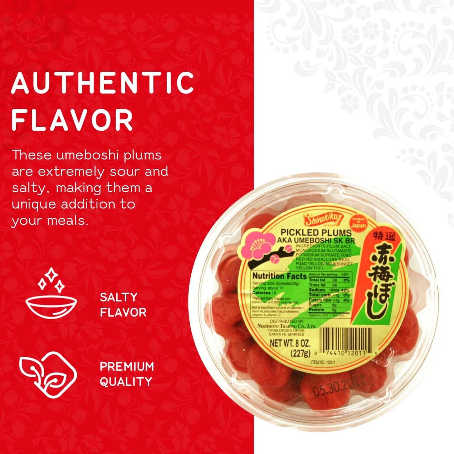 Aka Umeboshi (Pickled Plums) - 8.46Oz (Pack Of 1)
