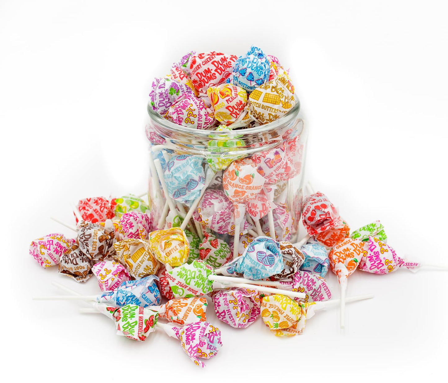 Dum Dums Original Mix Lollipops 1 Lb - Bulk Bag, Suckers Hard Candy, Gluten Free Candies, Assorted Flavors, Individually Wrapped