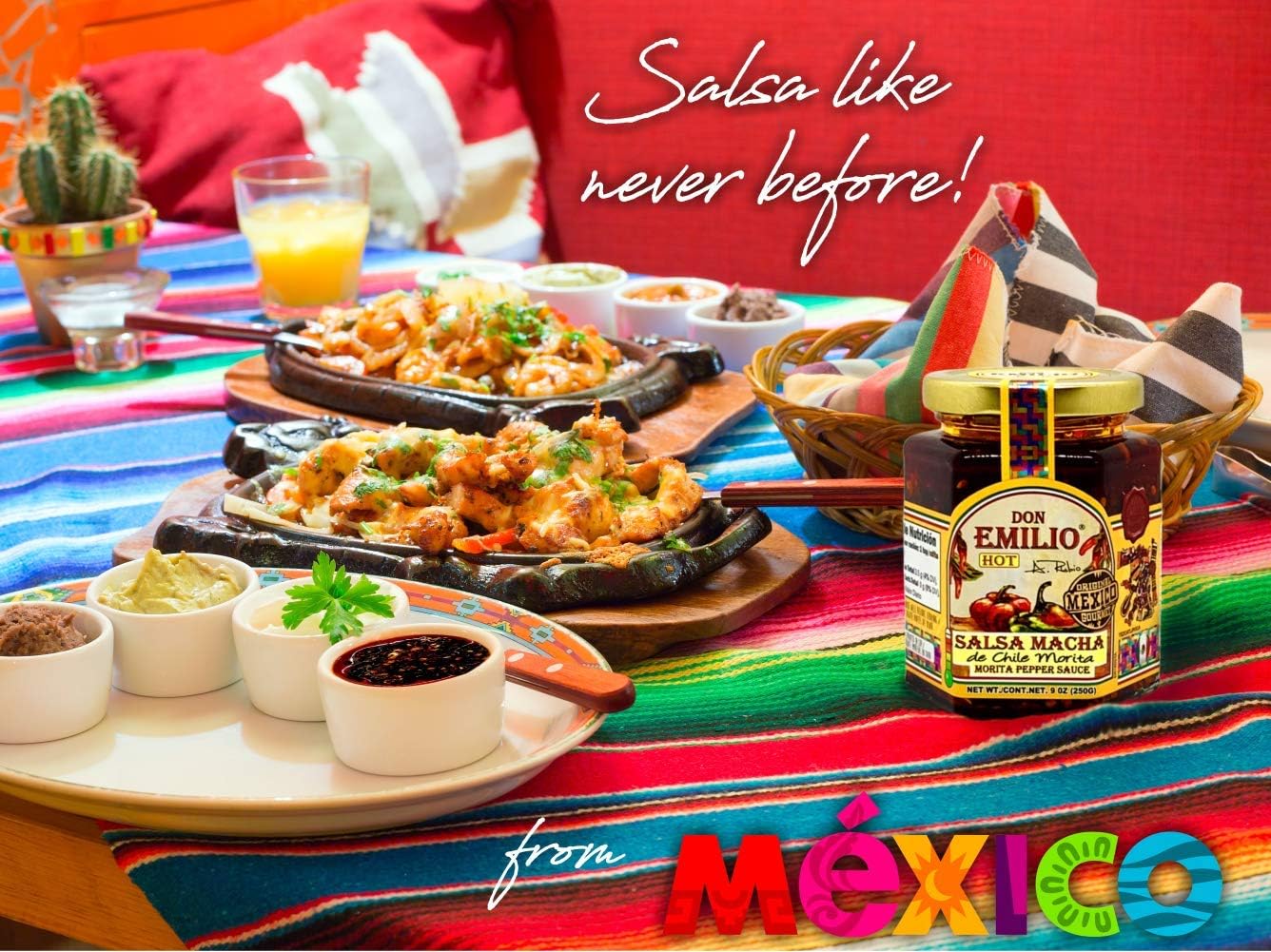Don Emilio Morita Artisanal Salsa Macha Authentic Mexican Spicy Chili Oil Oil Glass Jar 9 Oz