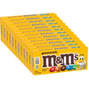 M&M S Peanut Milk Chocolate Candy Movie Theater Box Bulk Pack, 3.1 oz Box (Pack of 12)