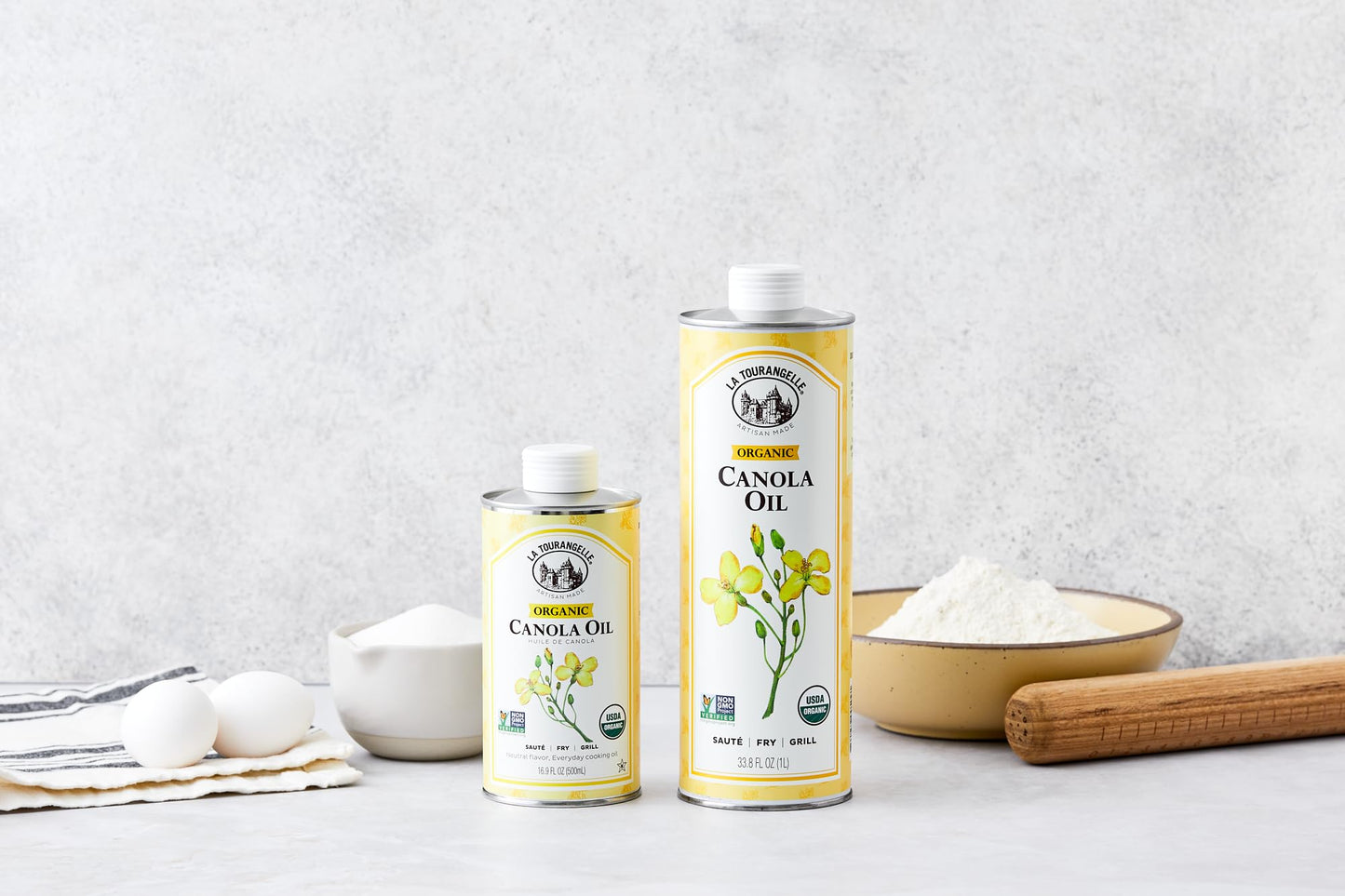 La Tourangelle Organic Canola Oil, Expeller-Pressed Non-GMO, 16.9 fl oz