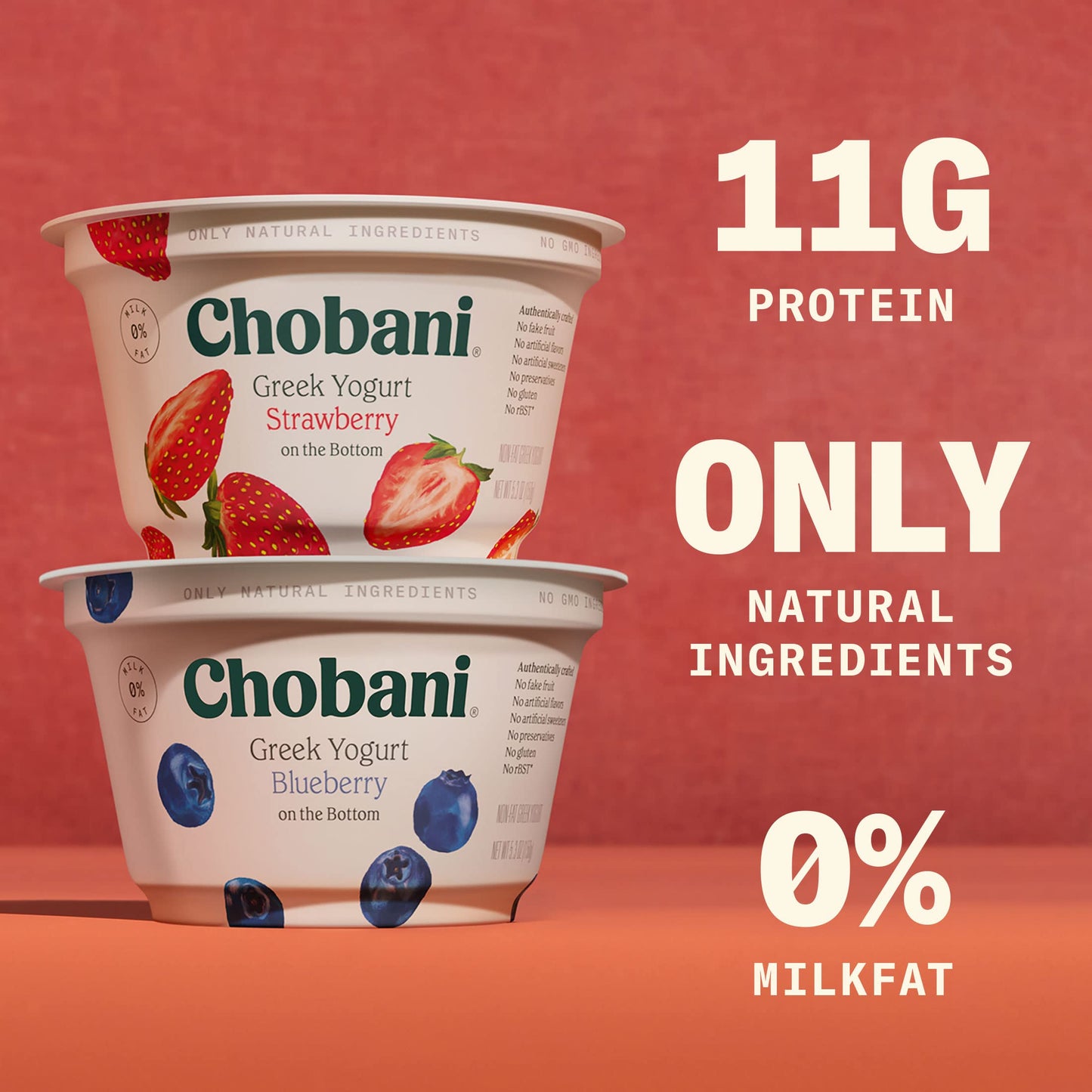 Chobani Low-Fat Greek Yogurt Mixed Berry Blended 5.3oz