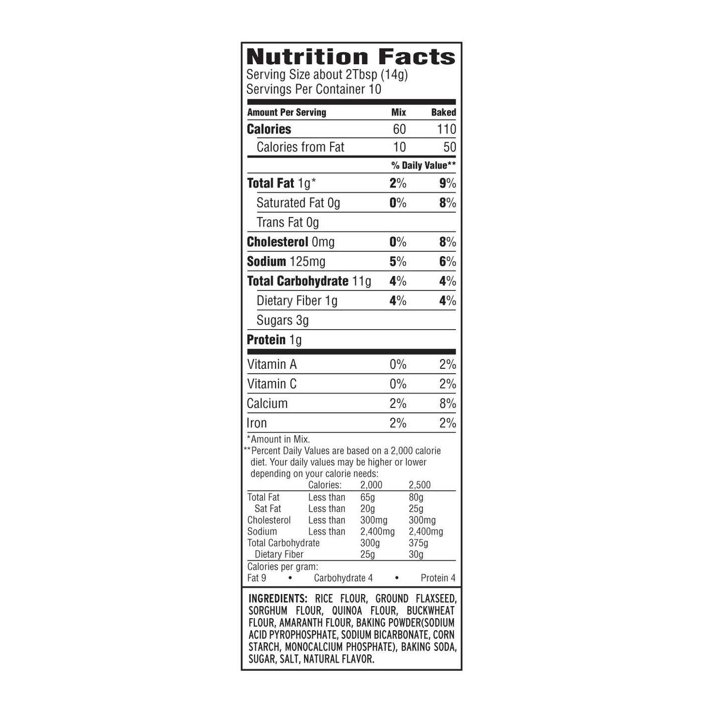 Premium Gold Gluten Free Pancake And Waffle Mix | 2Lb