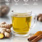 TeeLux Turmeric Ginger Tea Bags - Caffeine Free Herbal Tea, 100 Count, Spicy & Smooth Flavor