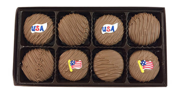 Philadelphia Candies Milk Chocolate Covered Oreos, 8oz Patriotic Gift