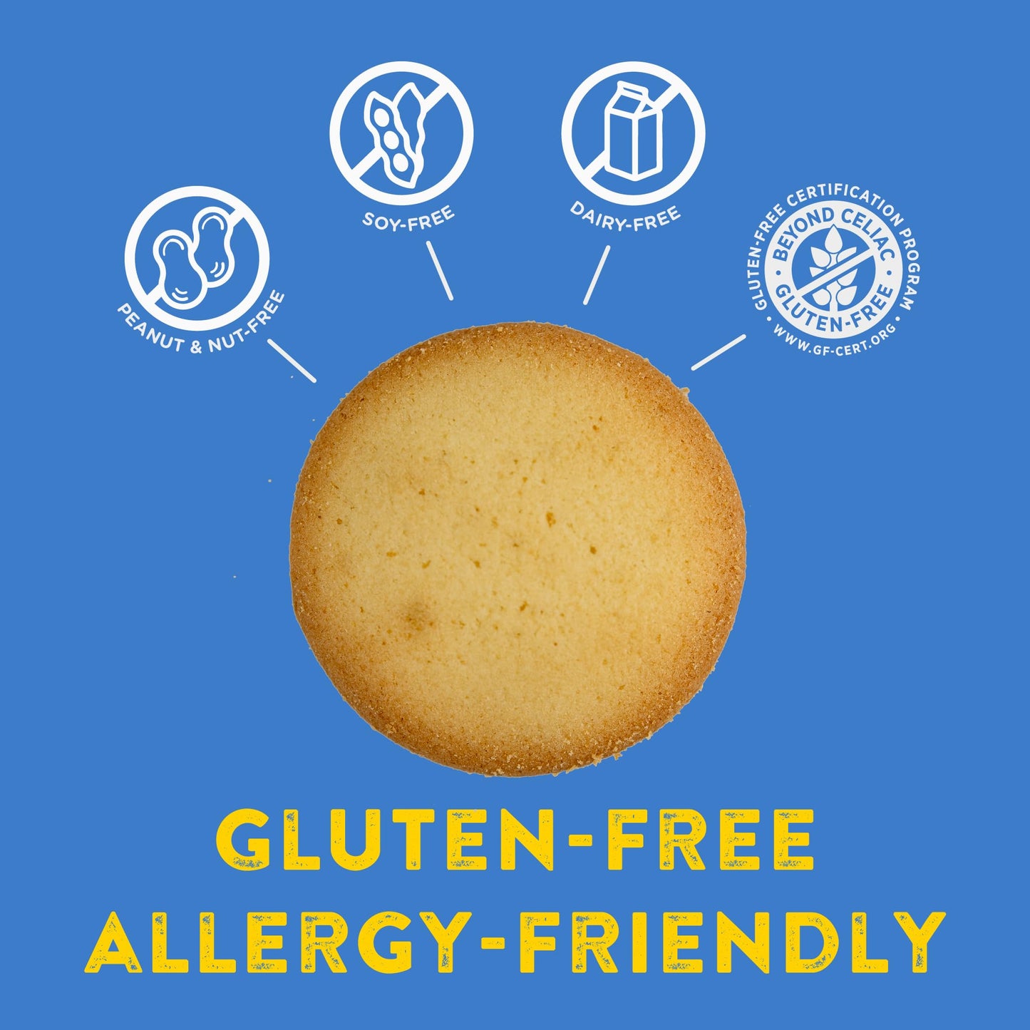 Kinnikinnick - Lemon Wafers - Gluten Free, Allergy Friendly Cookies - 6.3 Oz. Boxes - 6 Pack
