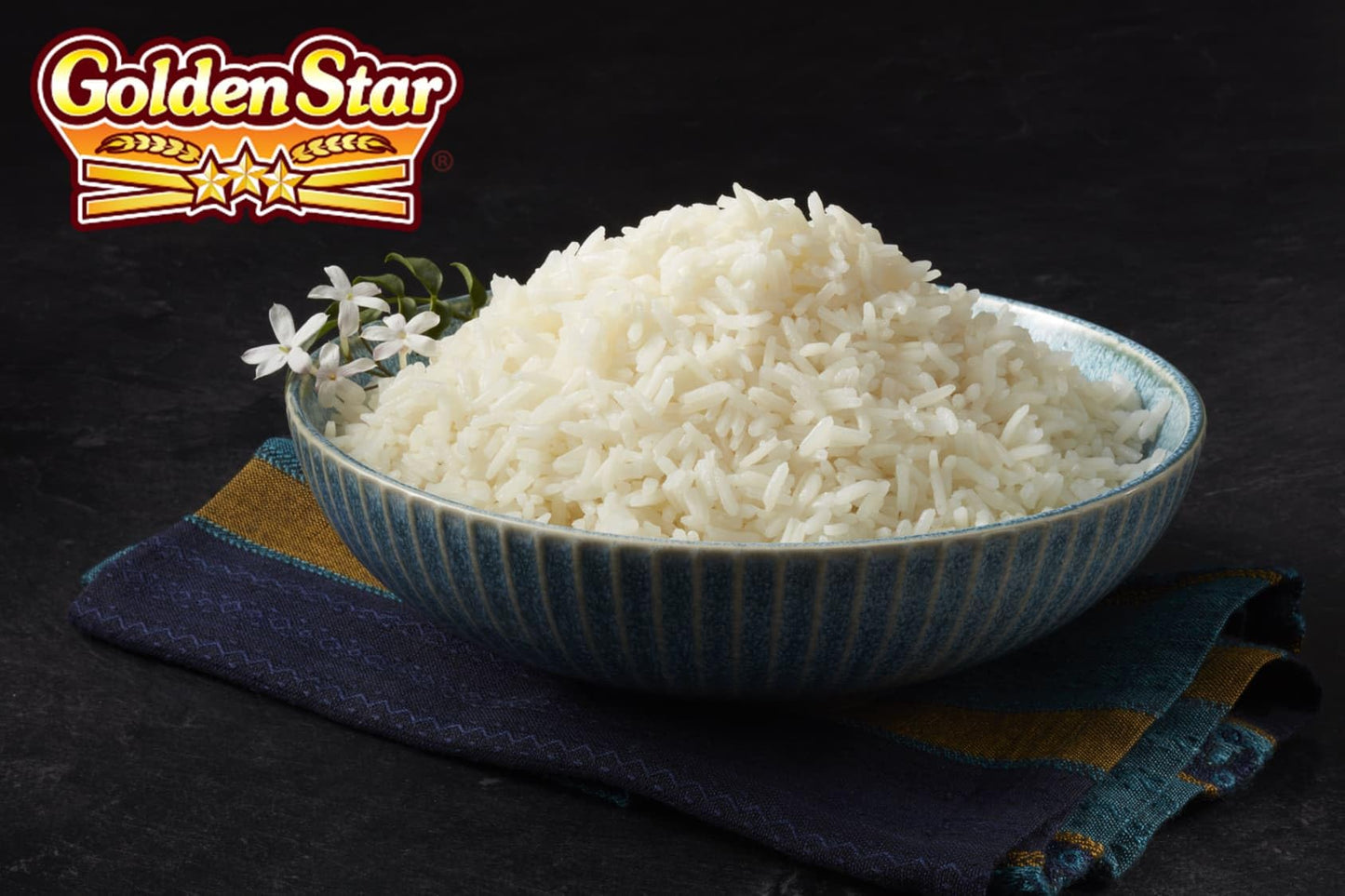 Golden Star Thai Hom Mali White Jasmine Rice - Prime Grade White Rice - 2 lb Bag (Pack of 2)