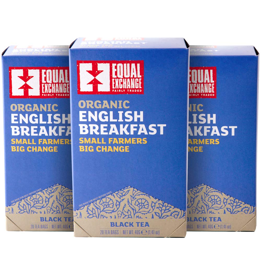 Equal Exchange Organic English Breakfast Tea, 20-Count (Pack of 3) - Model 13300