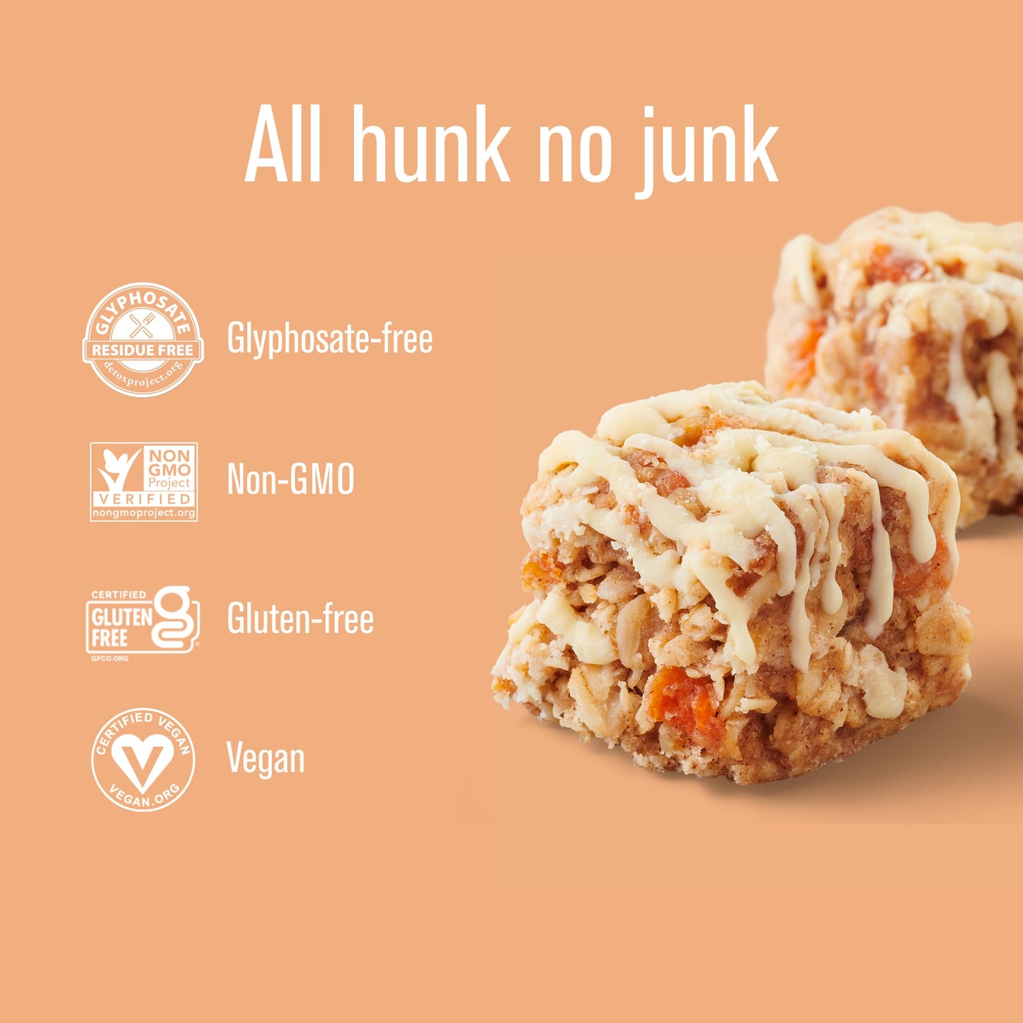 Heavenly Hunks Carrot Cake Drizzle - 5Oz Bag (6 Pack)
