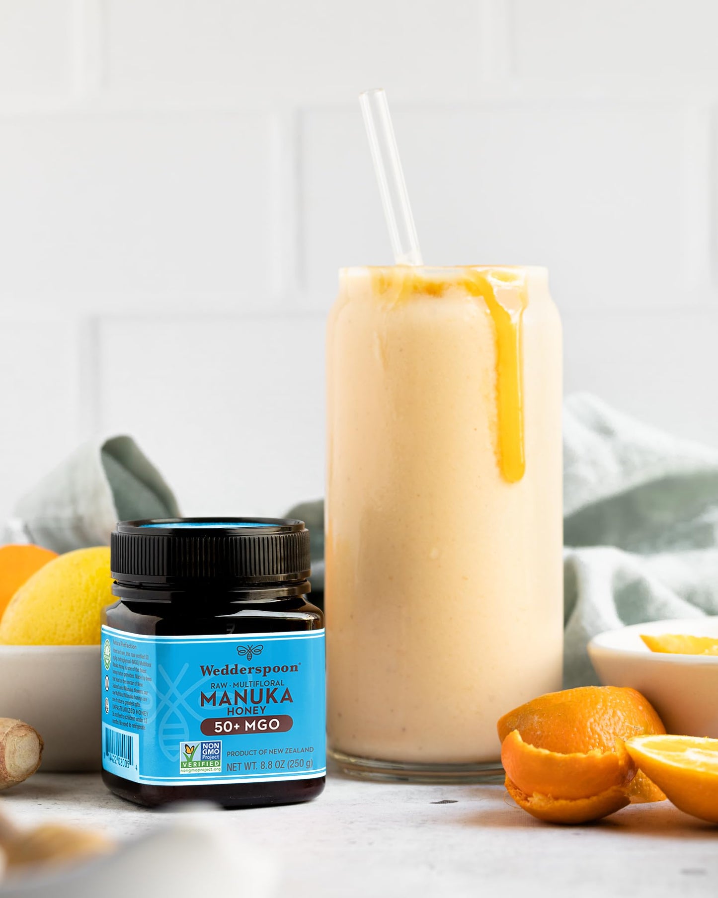 Wedderspoon Raw Premium Manuka Honey, 50+ Mgo, 8.8 Oz, Unpasteurized New Zealand Honey, From Our Hives To Your Home
