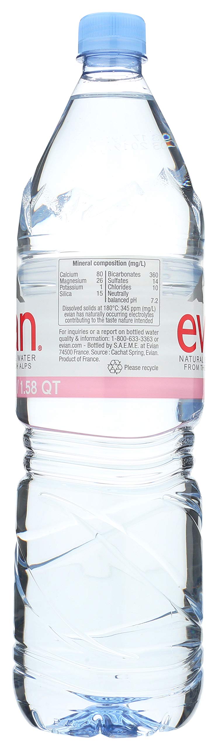 Evian Spring Water, 50.7 Fluid Ounce