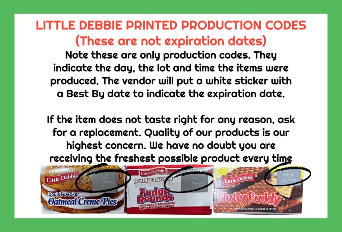 Little Debbie Christmas Tree Cakes - Vanilla | Mega Sized 3 oz Single Serve Snack Cakes, 6 Per Box