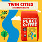 Peace Coffee Twin Cities Blend Dark Roast (Sumatra, Peru, Honduras Origins) Organic Fair Trade Coffee, Whole Bean 20 Oz. Bag