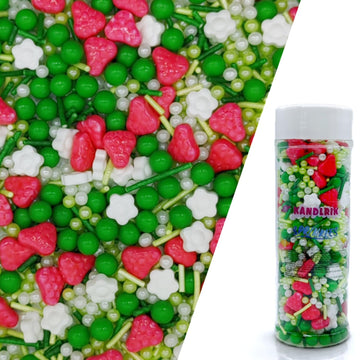 Strawberry Sprinkles Candy Mix Size Edible Pearls Cake Decorations Cupcake Toppers Cookie Decorating Perfect for Wedding Party V