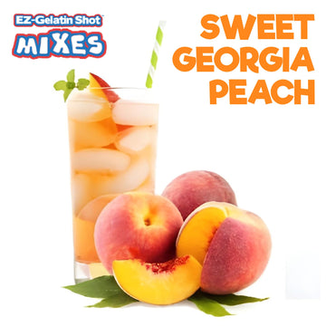EZ-SQUEEZE Sweet Georgia Peach Jello Shot Mix - Gluten-Free Gelatin Powder, 6.78 oz, Orange, Easy to Make for Parties