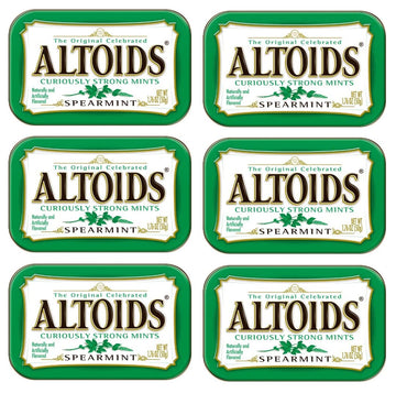 Mars Wrigley Confectionery Altoids Curiously Strong Breath Mints, Individual Packs, 1.76-Ounce Tins - Cinnamon - Peppermint - Sp
