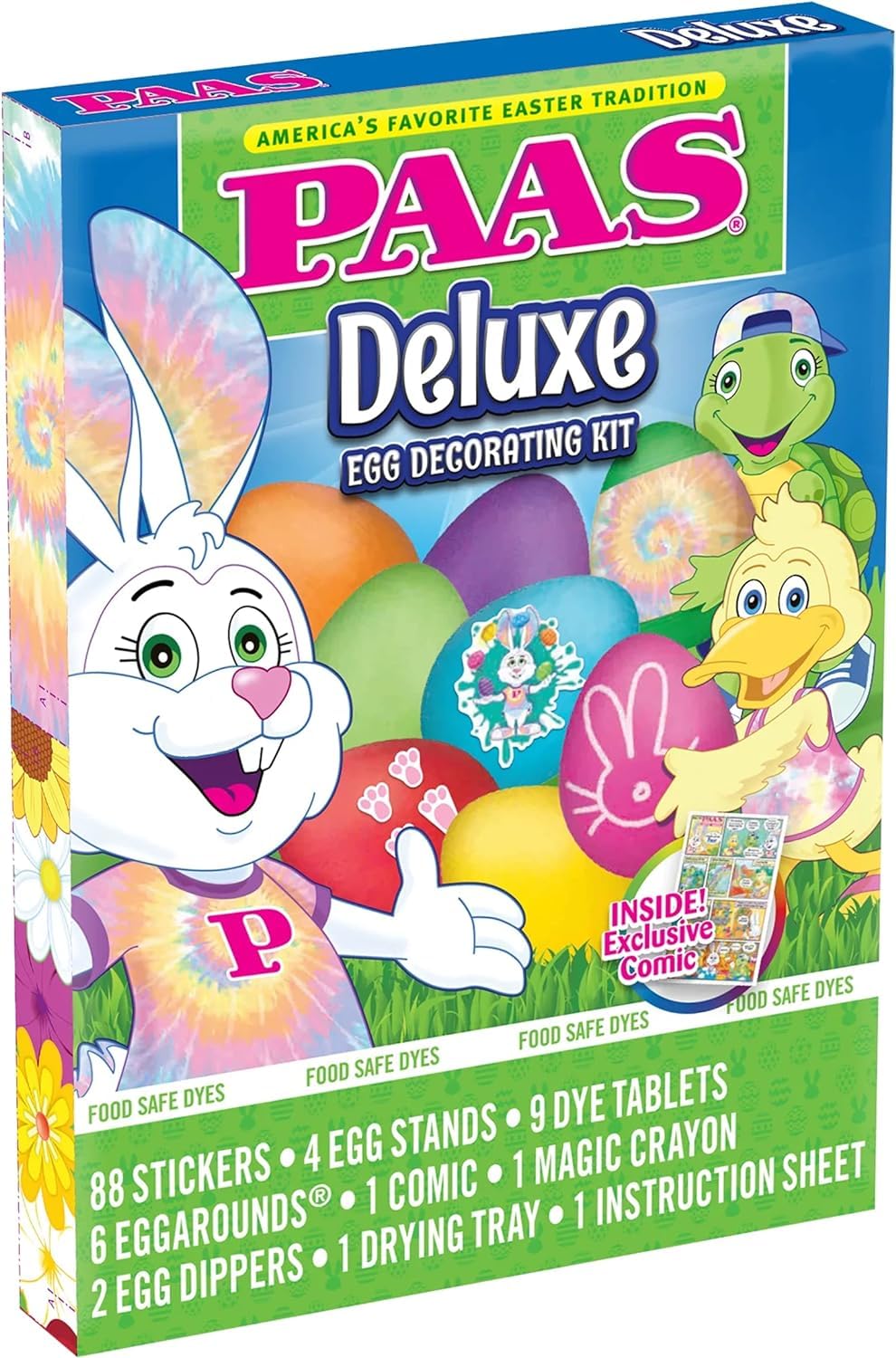 PAAS Deluxe Easter Egg Decorating Kit - 111 Piece Set, Americas Favorite Easter Tradition