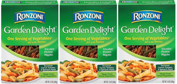 Garden Delight Tricolor Penne Rigate, 12 Oz., (Pack of 3)