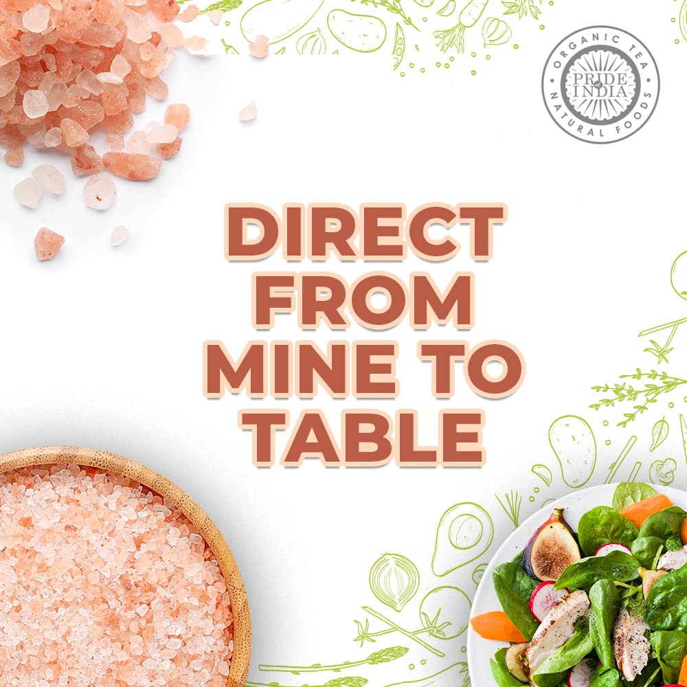 Pride Of India Himalayan Rock Salt - Pure Pink Salt Coarse Grind - 80 Ounce Jar